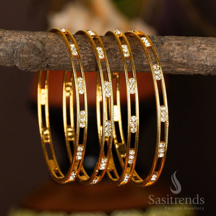 One Gram Micro Gold Plated Guaranteed Bangles Sasitrends Online Shopping