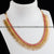 Kerala Traditional Micro Gold Plated Mullai Poo Necklace - Festive Wear with Ruby Stones and AD Accents