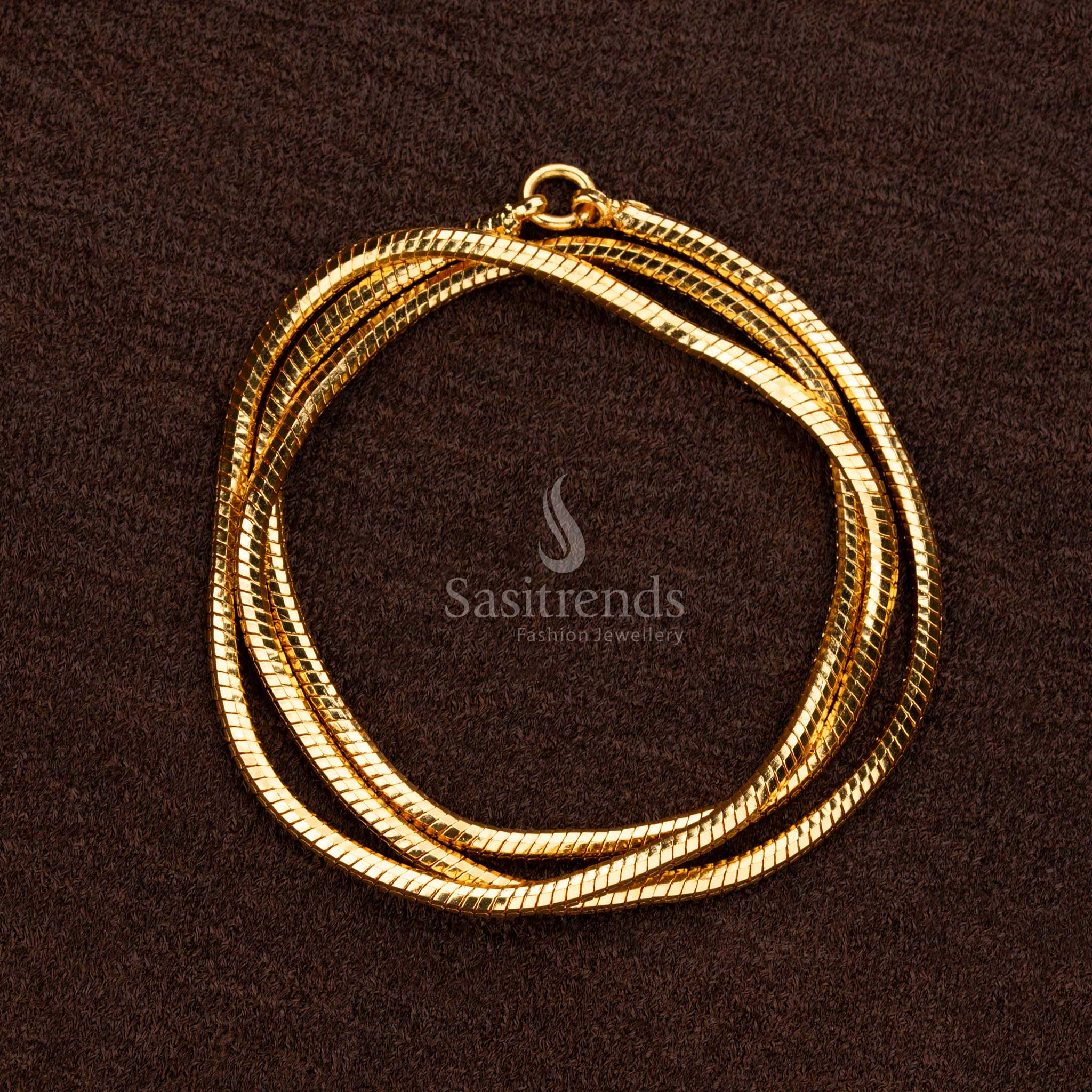 24 Carat Pure Gold Look Micro Gold Plated Rope Chain Necklace – Sasitrends