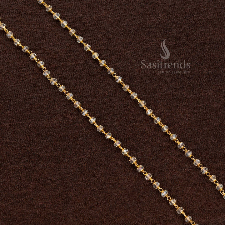 Affordable One Gram Jewellery Sparkling Bead Necklace – Sasitrends