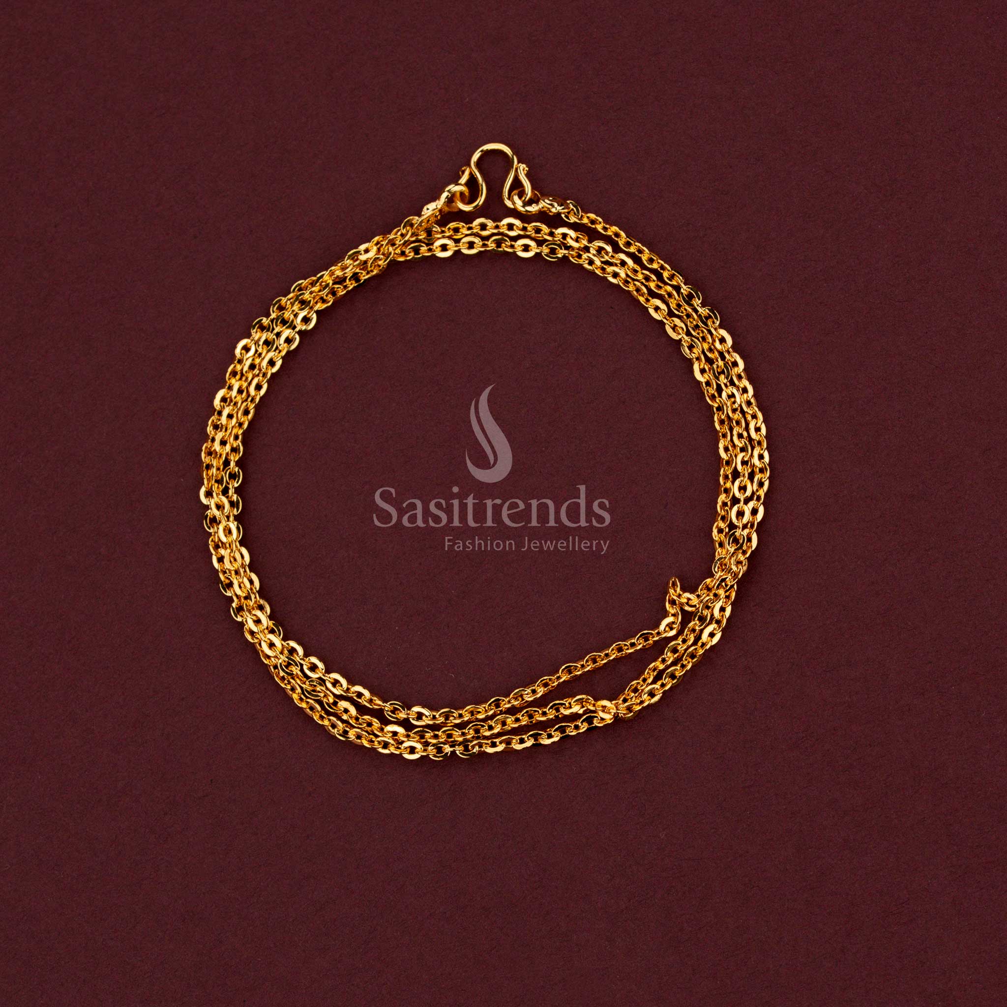 Minimalist micro gold plated neck chain designed for layering and pendant styling - Sasitrends