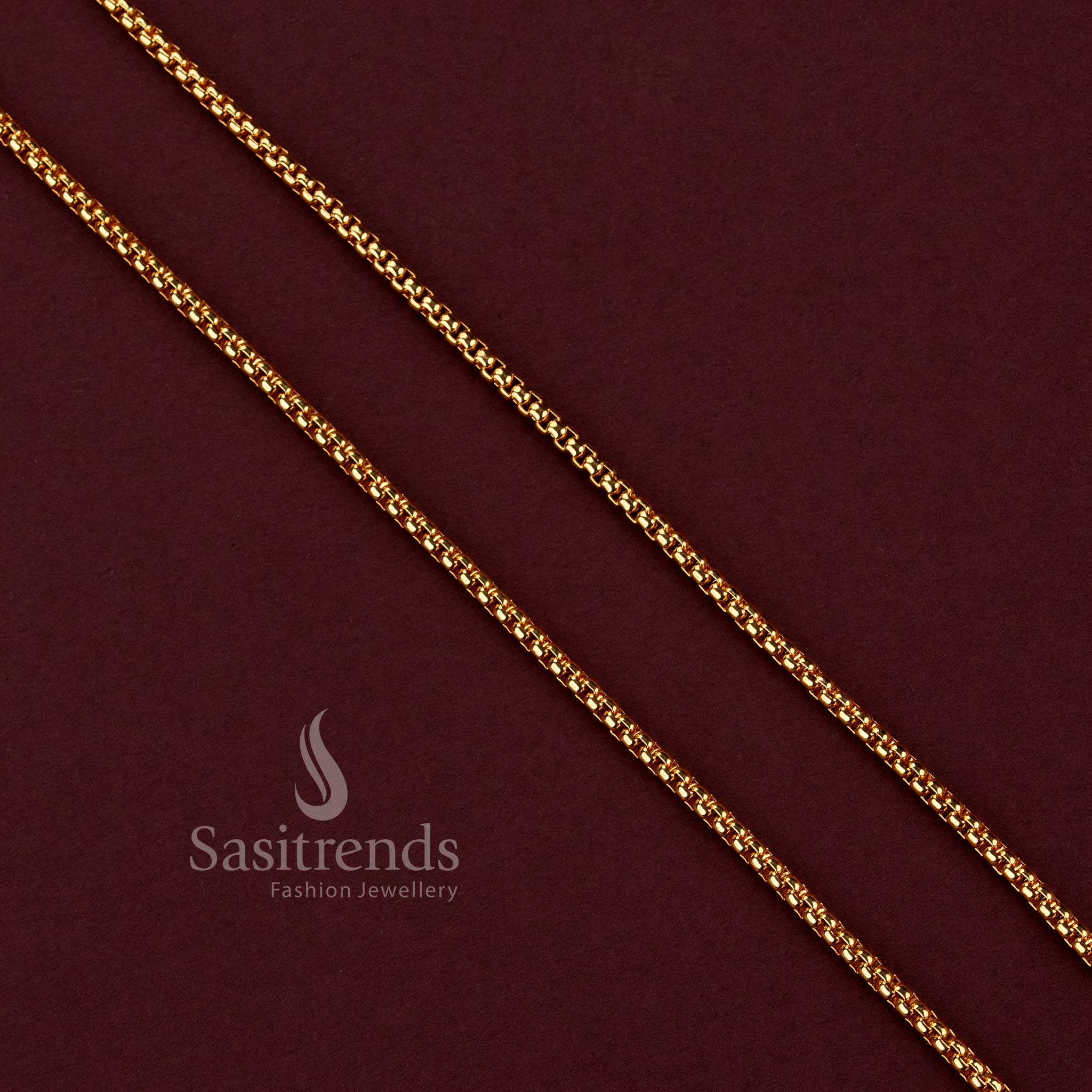 Guaranteed 24 carat look gold plated traditional neck chain ensemble for men and women.