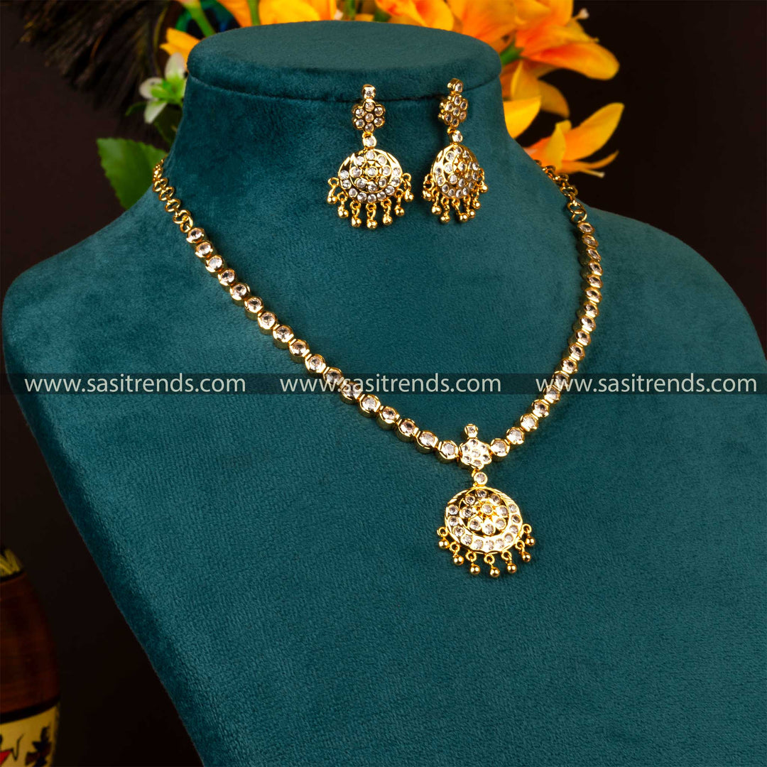 Traditional Attigai Jewellery Set - One Gram Gold Plated – Sasitrends