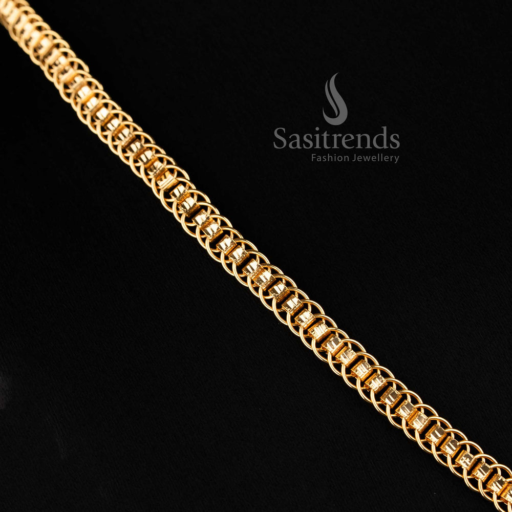 Micro gold plated chain for daily wear with guaranteed 1383A - Sasitrends
