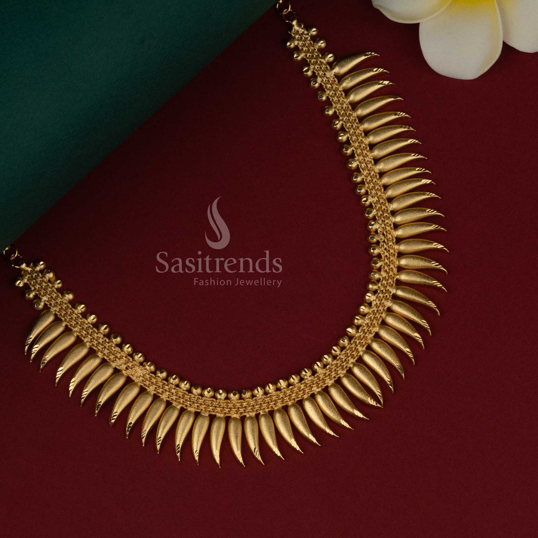 Guaranteed Traditional One Gram Micro Gold Plated Kerala Necklace Sasitrends Online Shopping