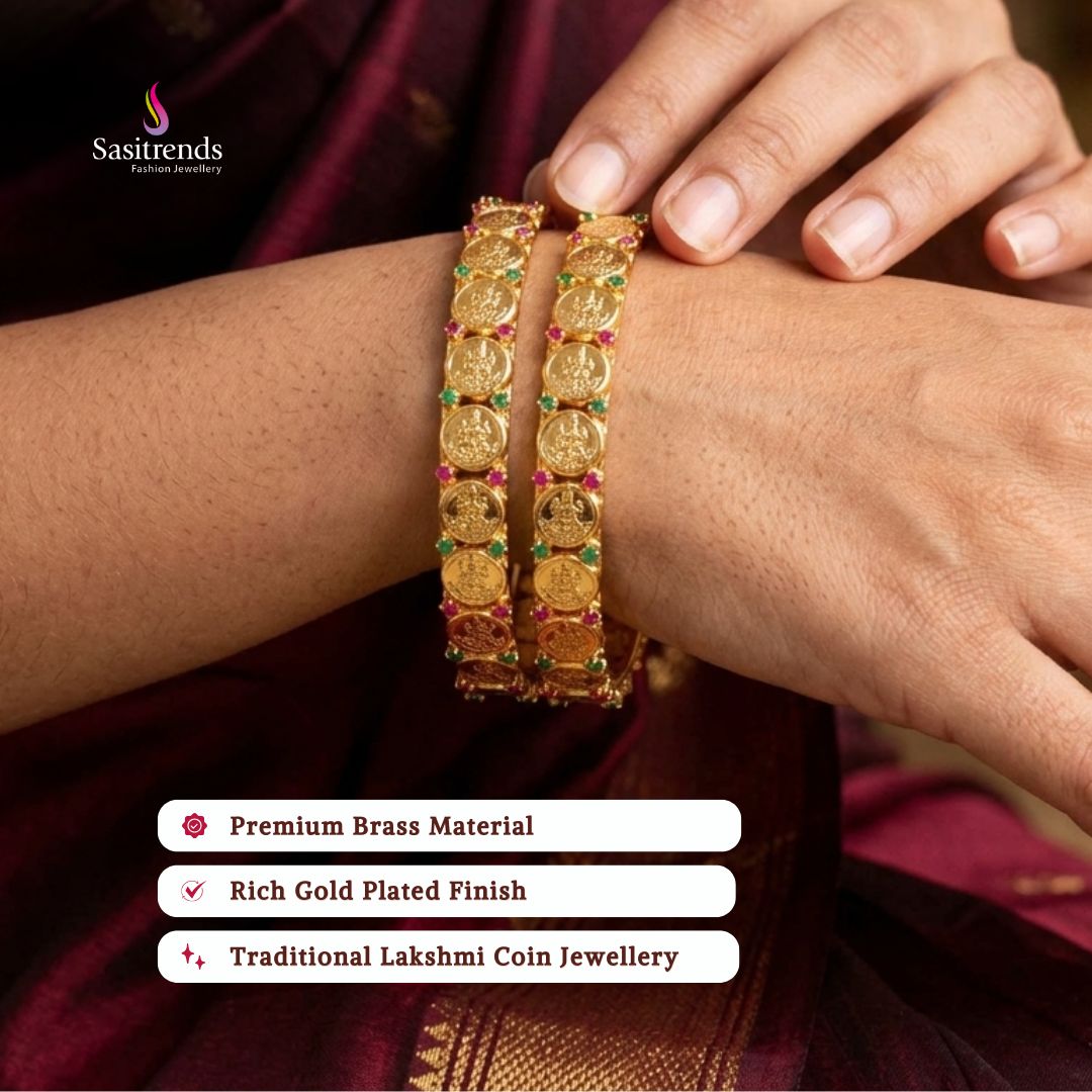 Guaranteed real gold look 24k micro gold plated bangles model image - Sasitrends