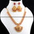 Traditional Ruby One Gram Micro Gold Plated Necklace Jewellery Set