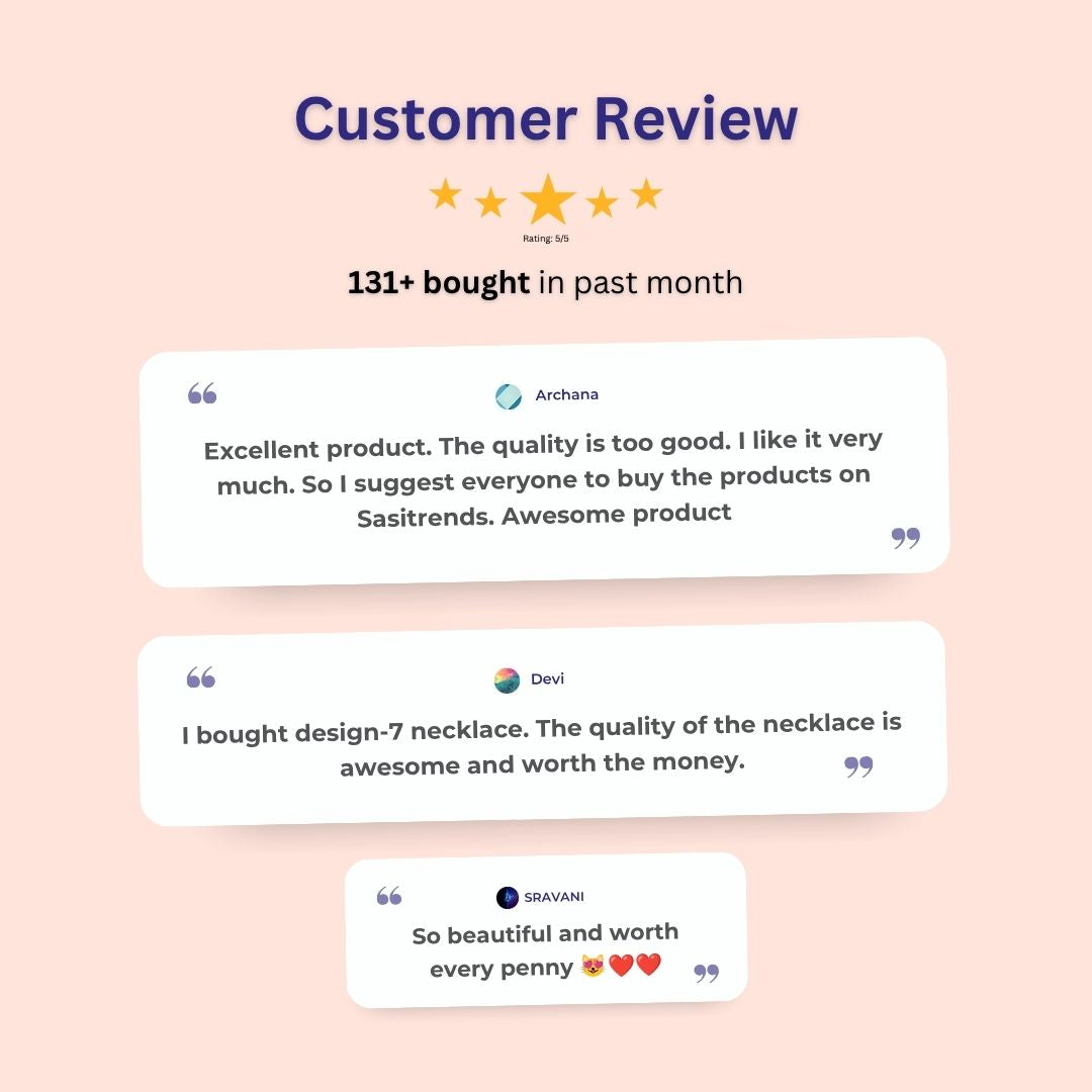 Guaranteed Micro gold plated AD stone necklace customer review image - Sasitrends