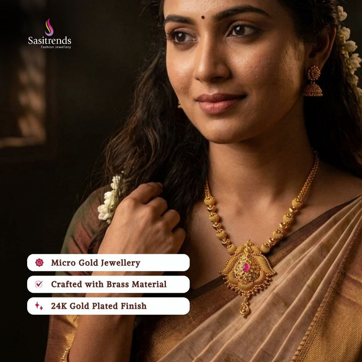 Guaranteed Micro gold plated necklace model image - Sasitrends
