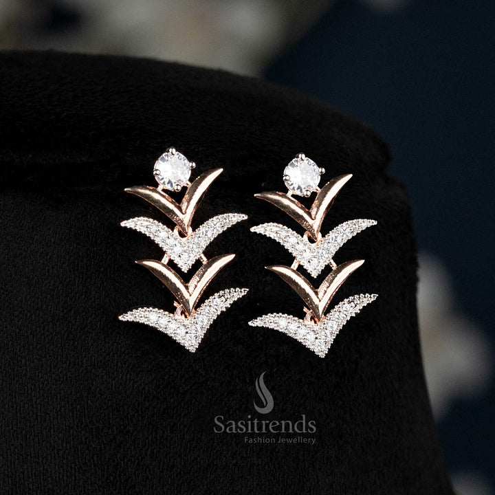 Partywear Necklace Set with American Diamond Stones - Sasitrends