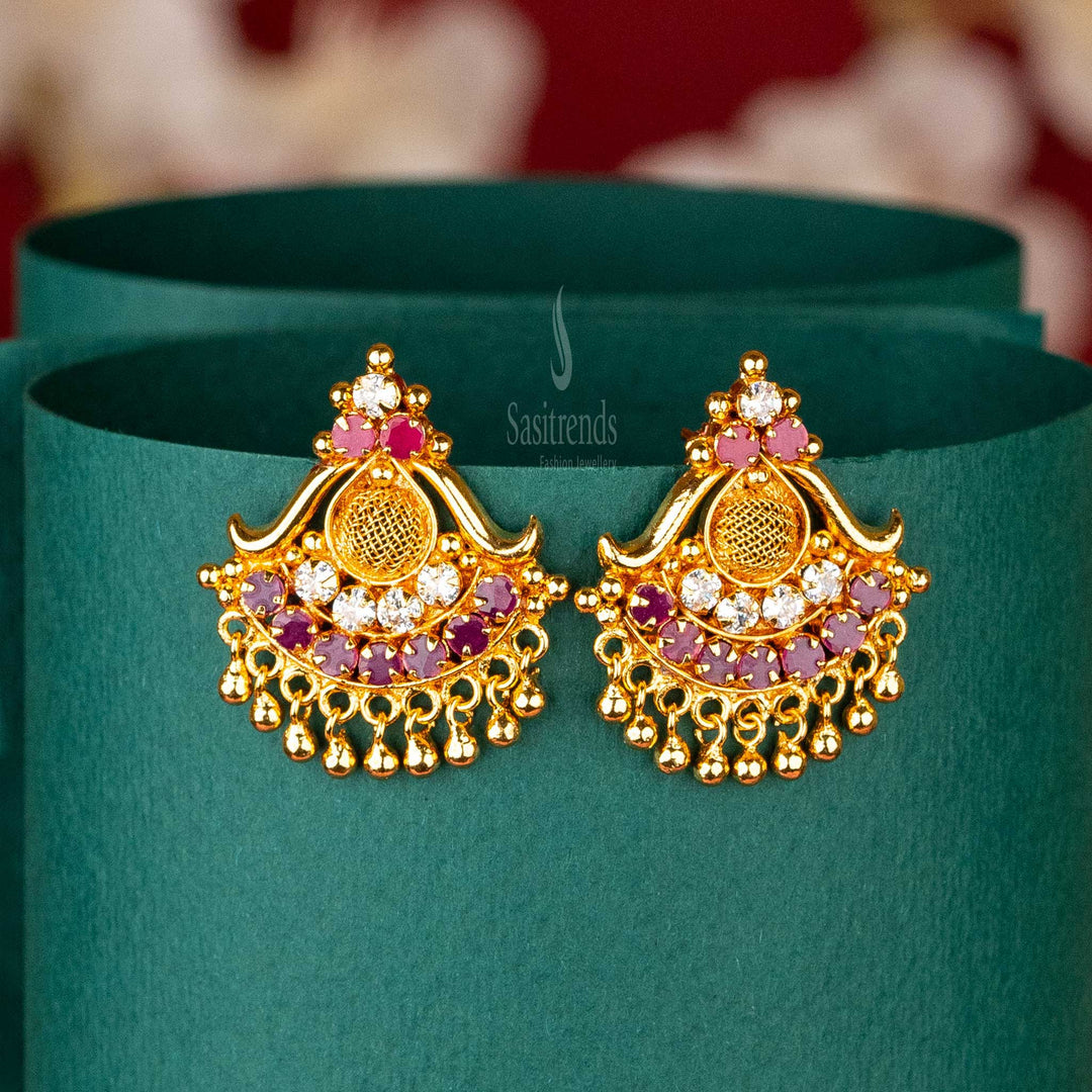 Stylish Gold Earrings For Women Tops Stylish Gold Ear Tops Design
