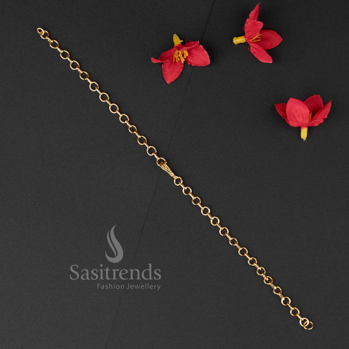 Premium Micro Gold Plated Brass Additional Back Chain for Necklace – Adjustable and Durable Jewellery Extension for a Perfect Fit and Elegant Look - Sasitrends