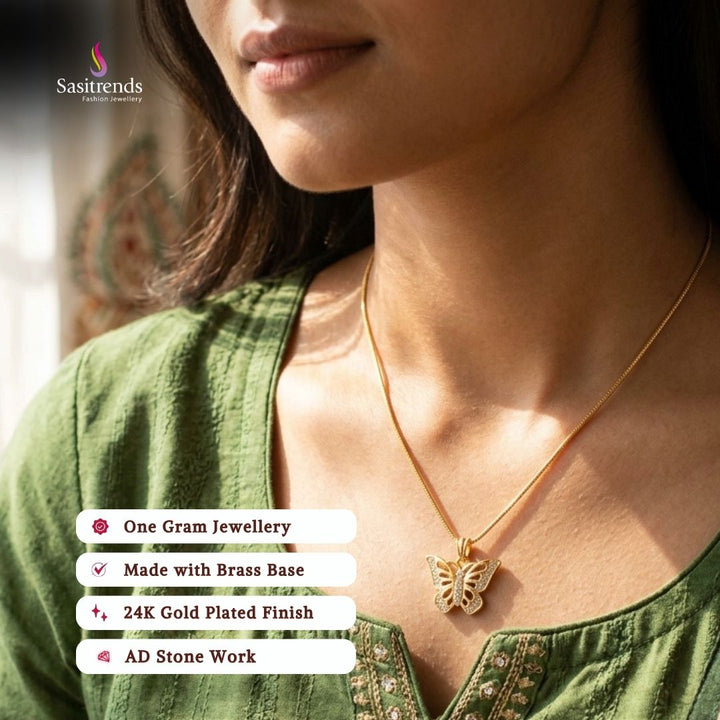 Micro gold plated chain necklace - Sasitrends