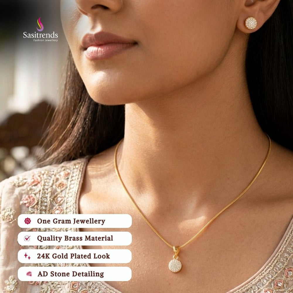 Micro gold plated chain necklace - Sasitrends