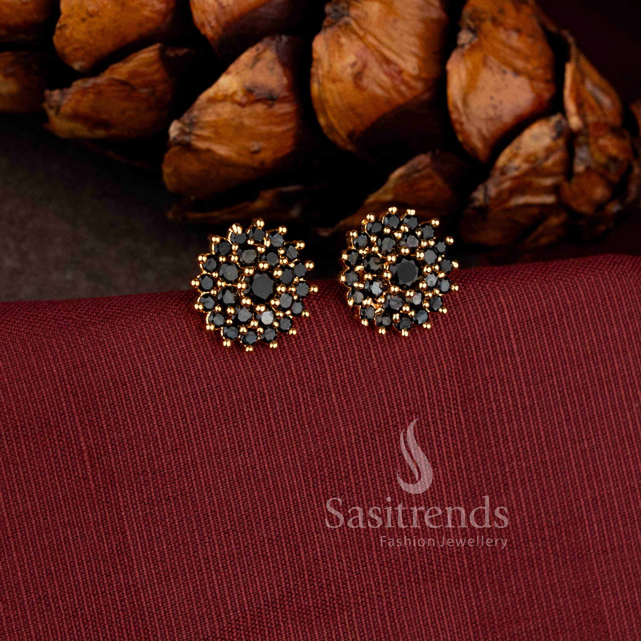stunning full ad stone cluster studs guaranteed to look like real gold sasitrends