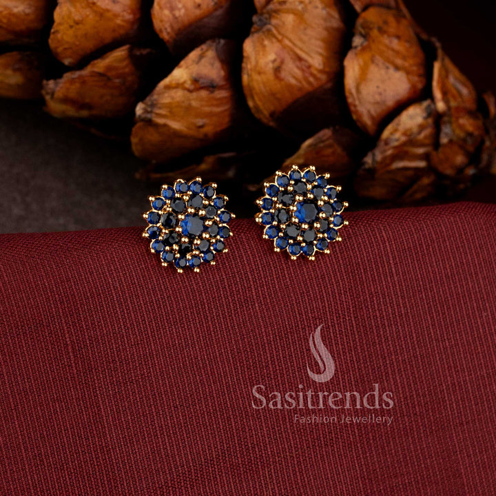 stunning full ad stone cluster studs guaranteed to look like real gold sasitrends