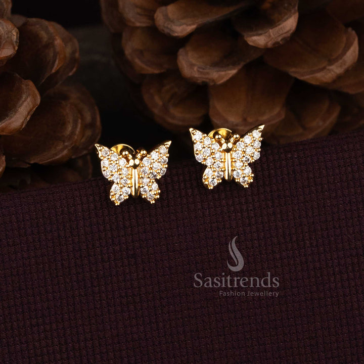 Sasitrends butterfly design multi stone earrings 1950P festive wear  