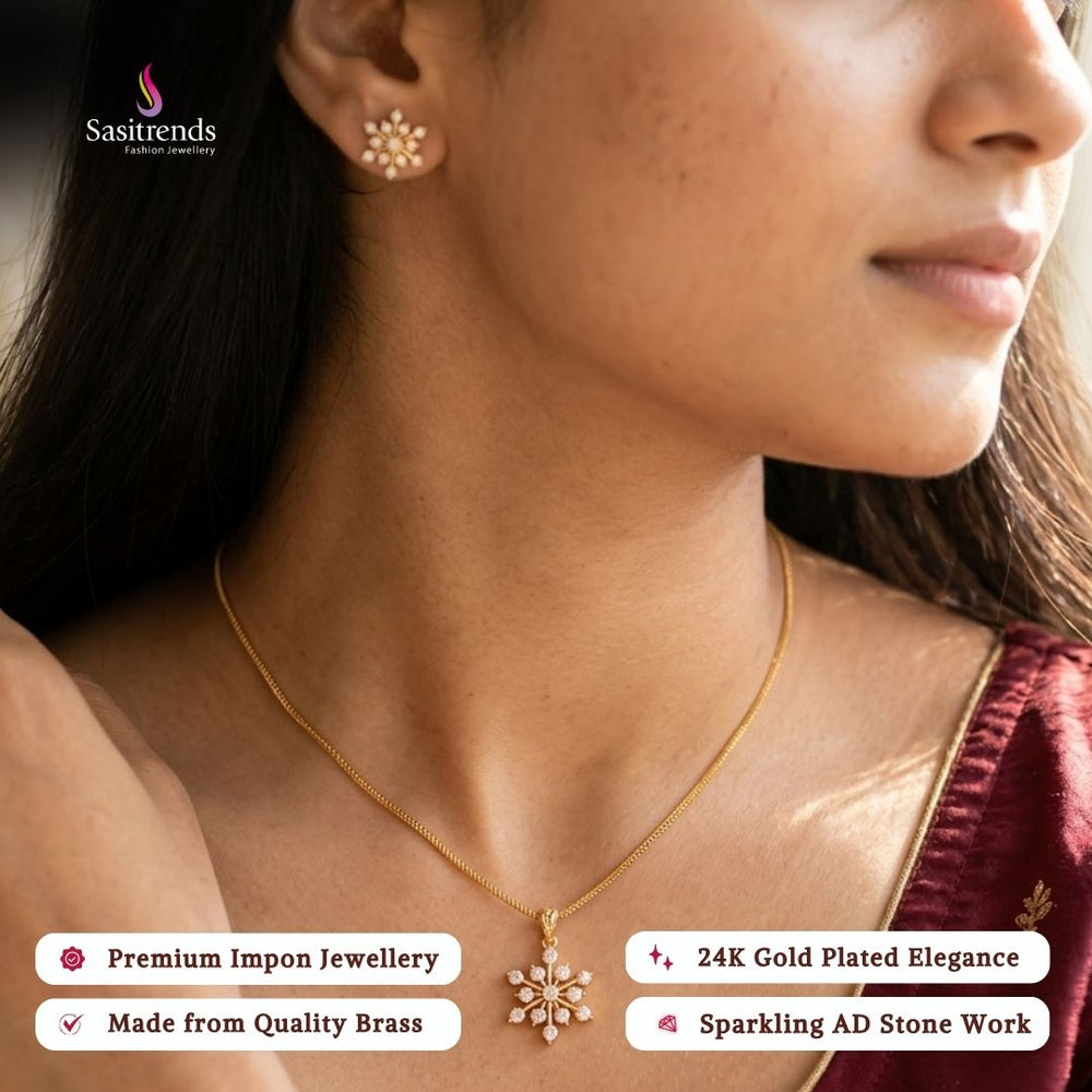 Micro gold plated chain necklace - Sasitrends
