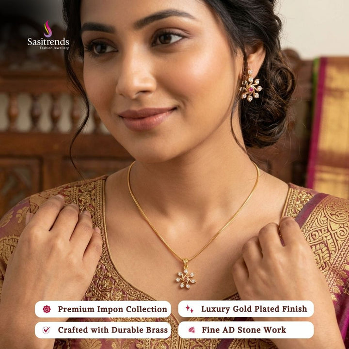 Micro gold plated chain necklace - Sasitrends