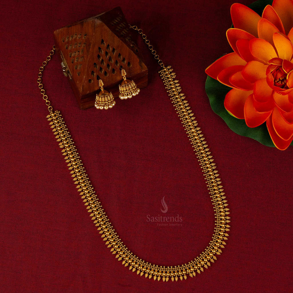 Simple Jewellery Simple Necklace On Saree Antique Jewellery Simple