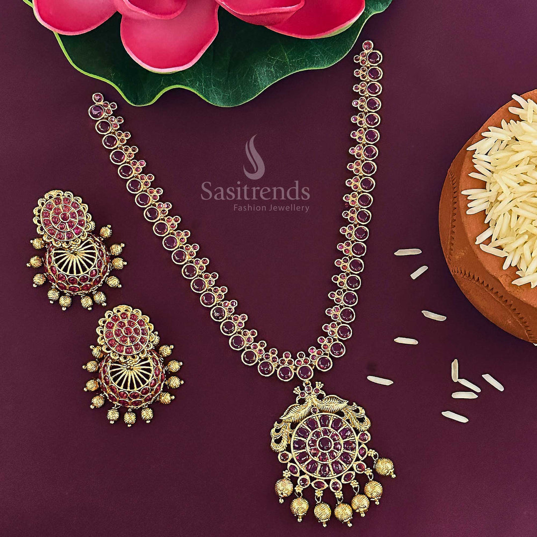 A Radiant Heritage-Inspired Ensemble Highlighting Deep Ruby Hues And Ornamental Detailing – Sasitrends