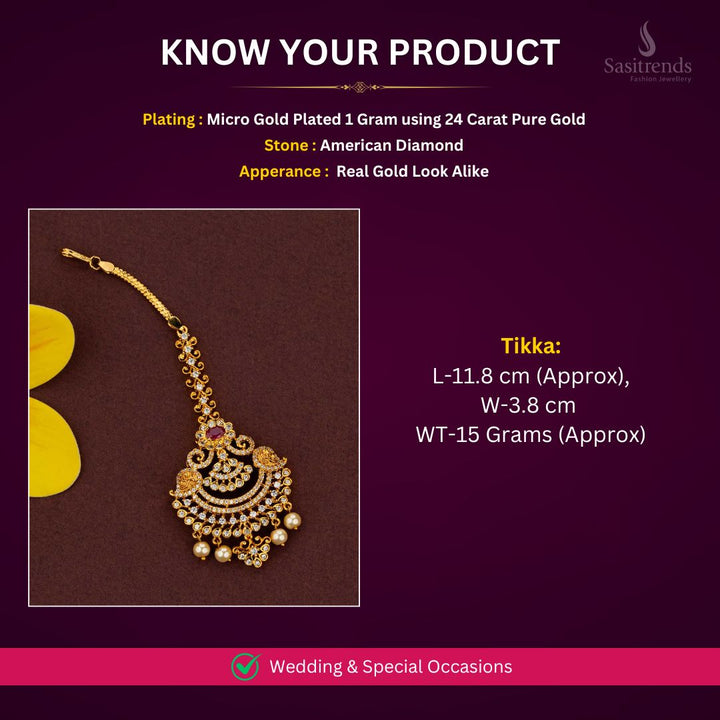 Micro gold plated Tikka Measurement image - Sasitrends