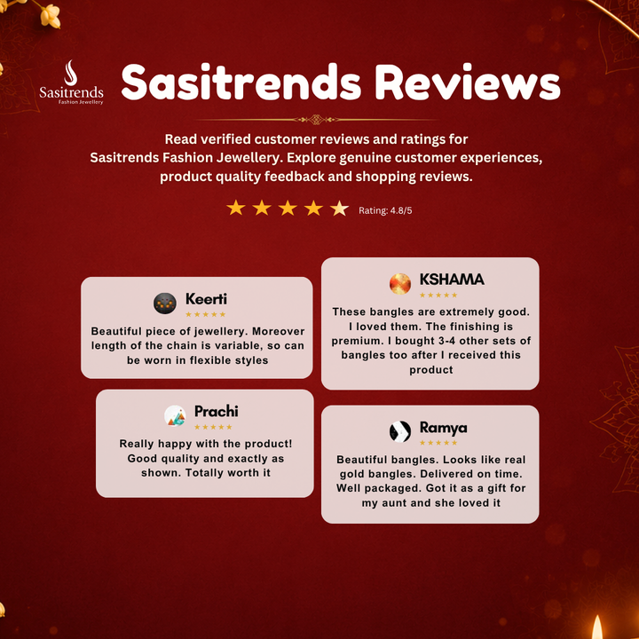 Micro gold plated AD stone necklace set customer review image - Sasitrends