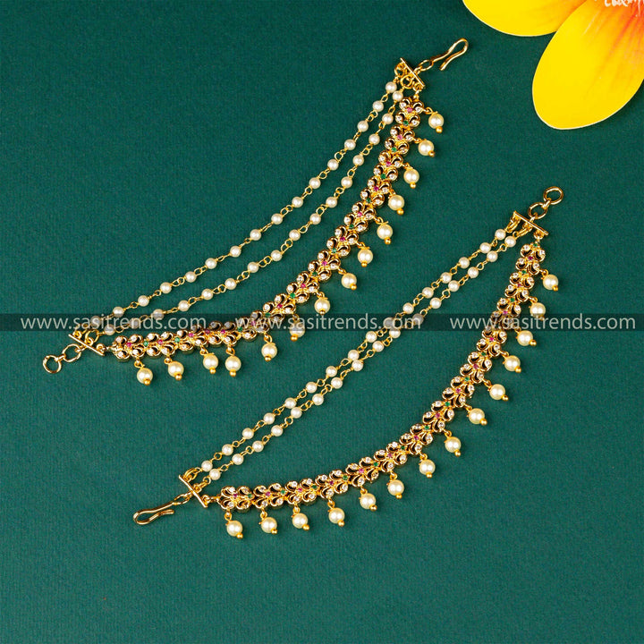 Temple Guaranteed Micro Gold Plated Pearl Matil Sasitrends Online Shopping