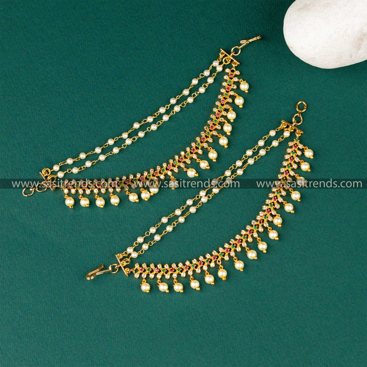 Festive Elegance Guaranteed Micro Gold Plated Pearl Matil Sasitrends Online Shopping