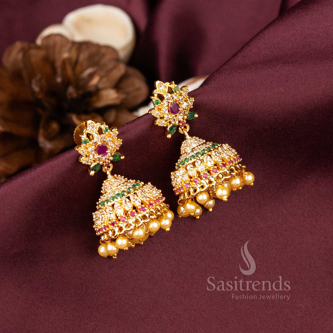 jhumka earring simple gold buttalu