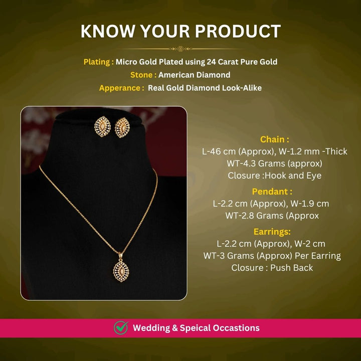 Antique gold plated necklace set measurement image - Sasitrends
