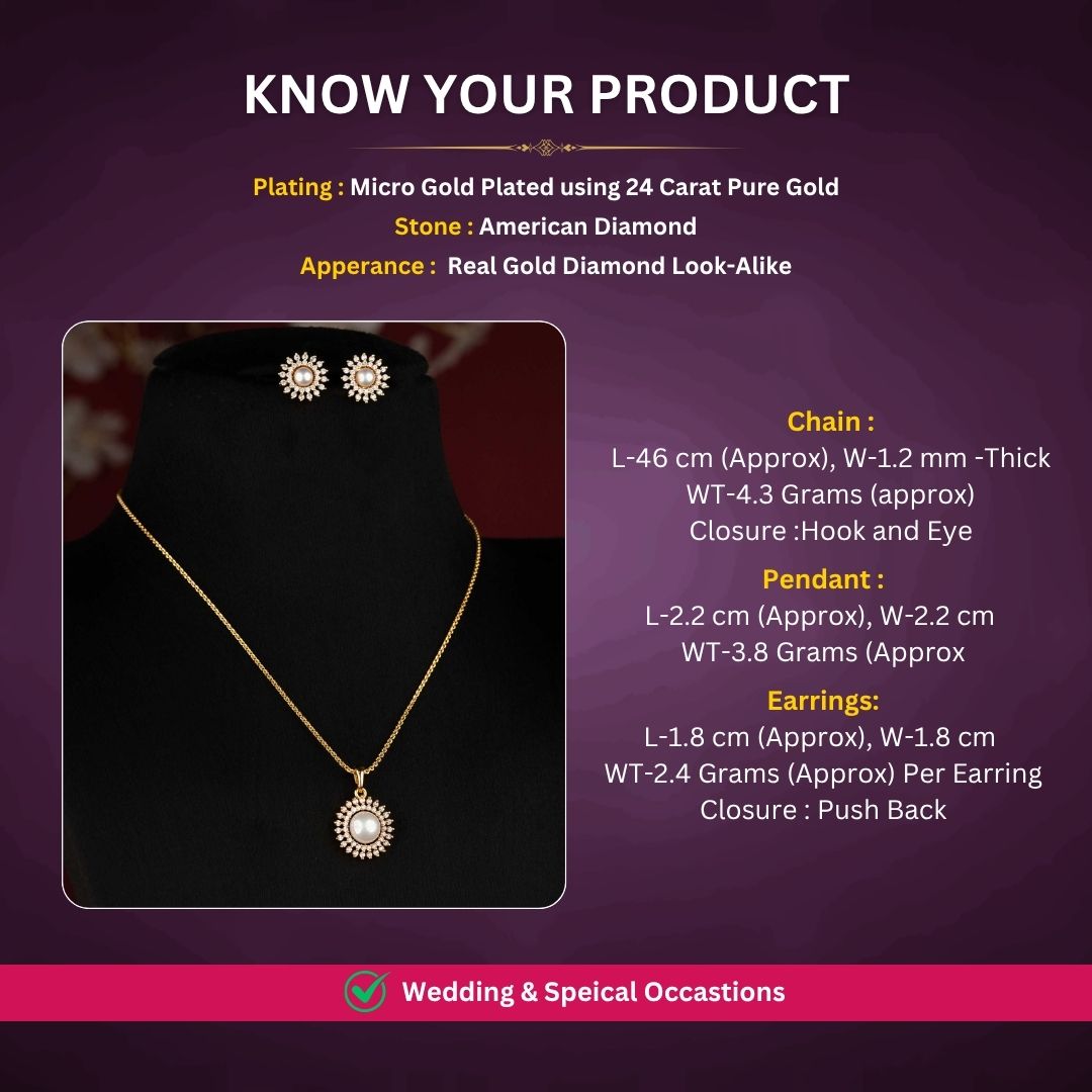 Antique gold plated necklace set measurement image - Sasitrends