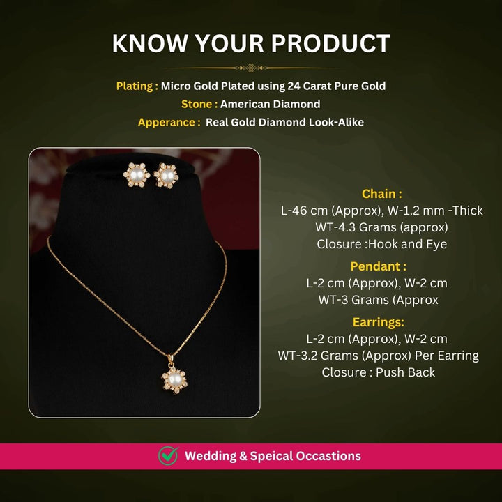Antique gold plated necklace set measurement image - Sasitrends