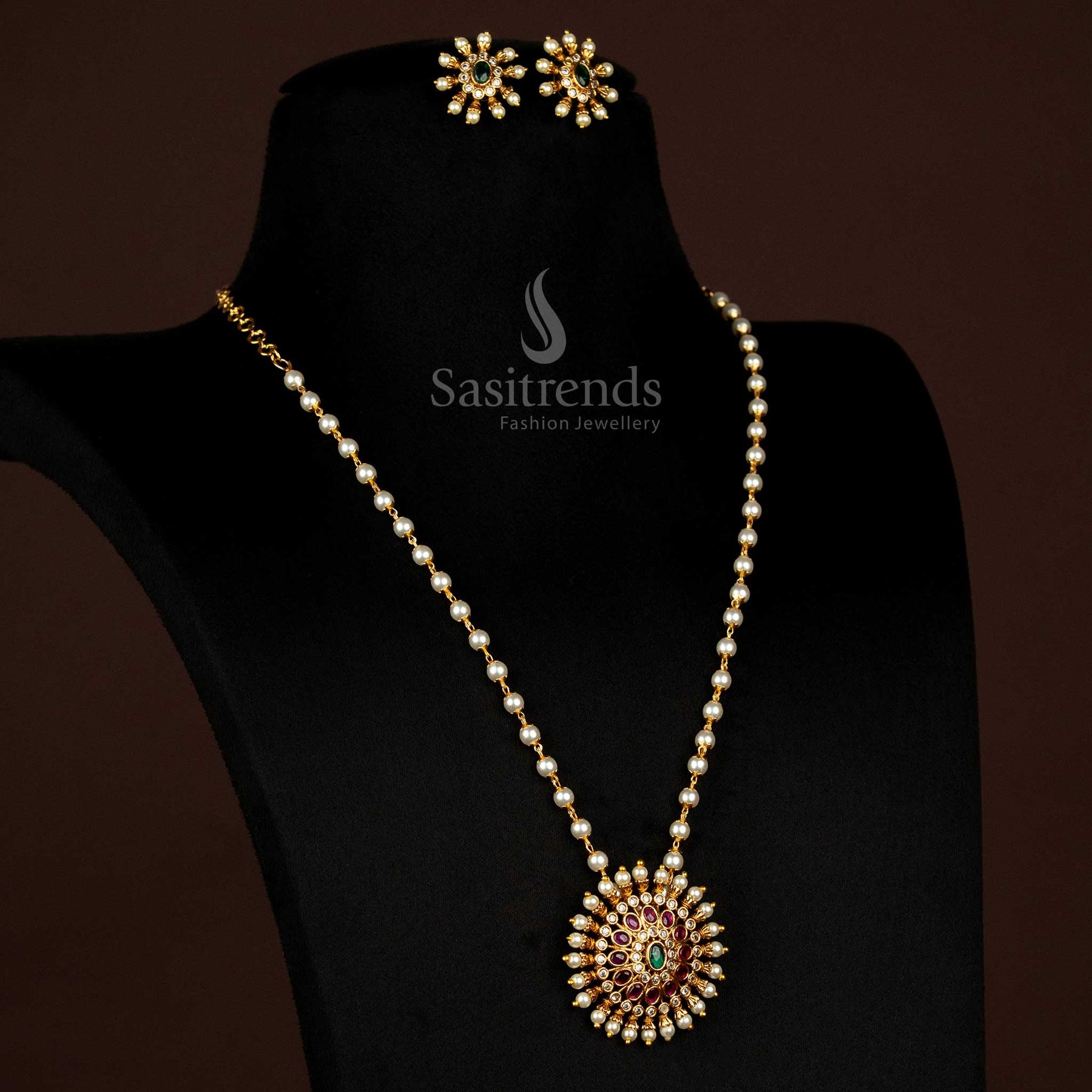 Chain Muttina Necklace Muthina Necklace Pearl Sara Designs