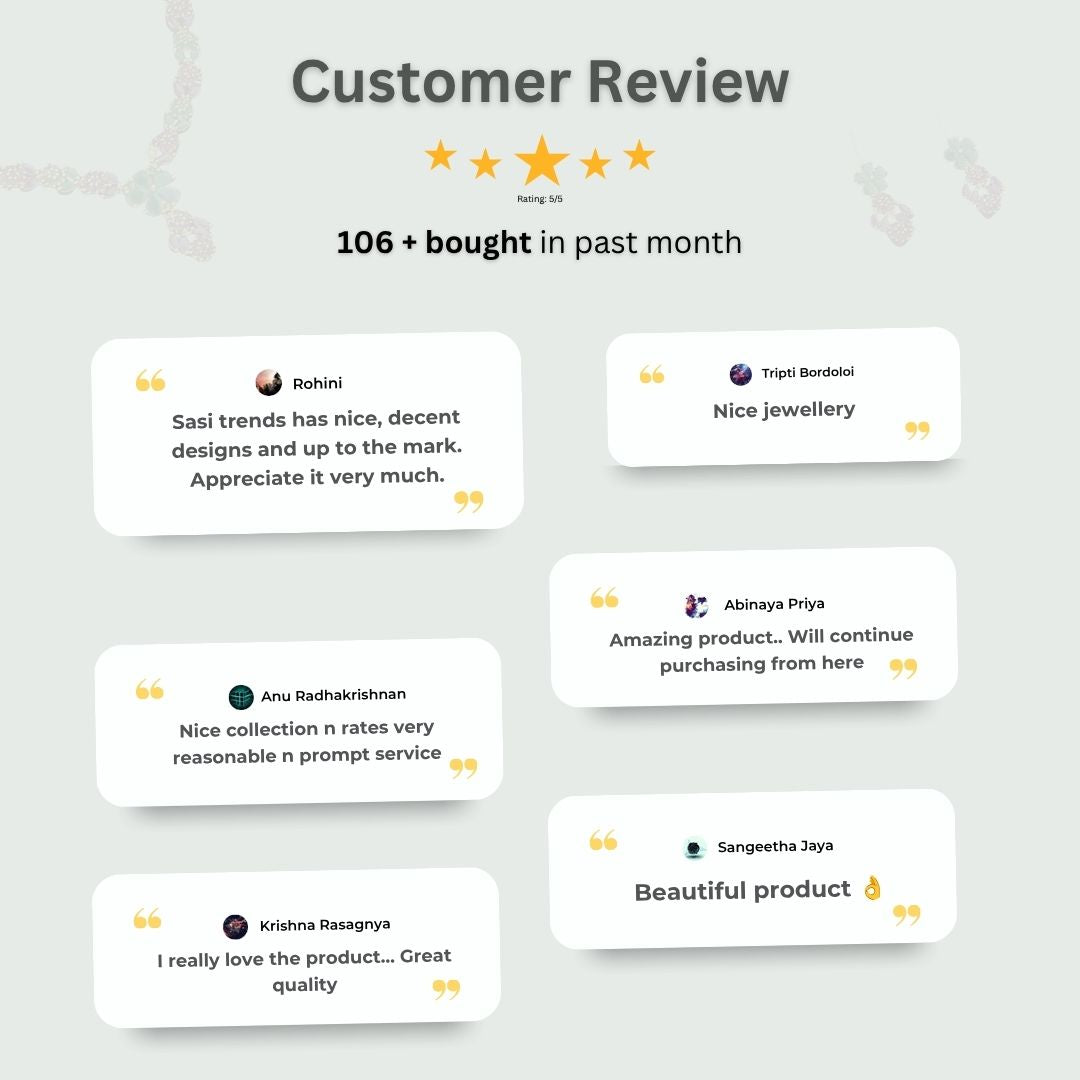 Micro gold plated Customer review image - Sasitrends