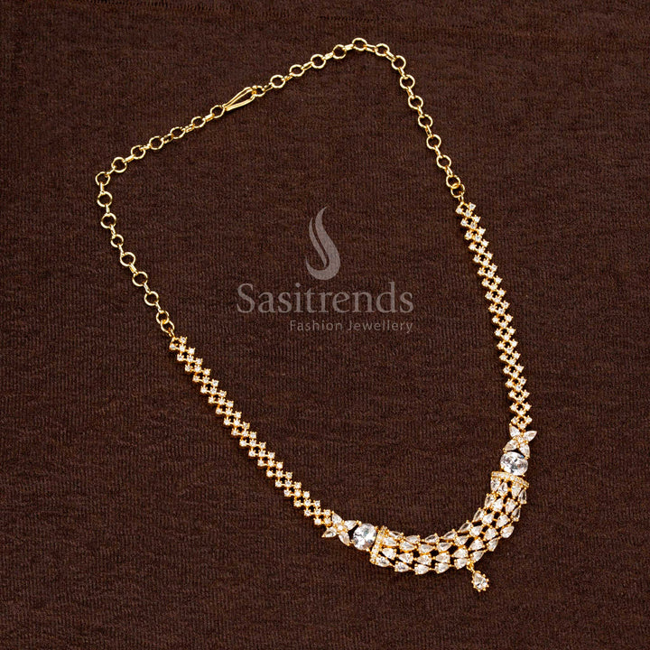 Gorgeous Indian Necklace Jewellery Set with Micro Gold Plating - Perfect for Traditional Outfits - Sasitrends