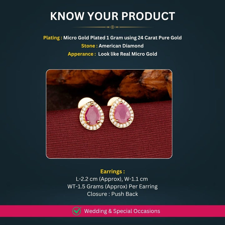Oxidised earrings measurement image - Sasitrends