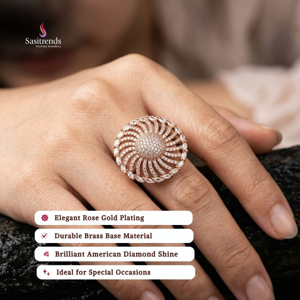 Model Image for ring Party Wear - Sasitrends