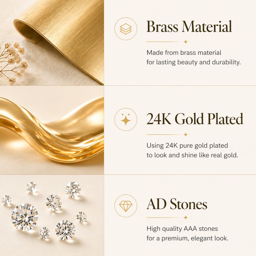 Guaranteed Micro gold plated AD stone bangles - Sasitrends