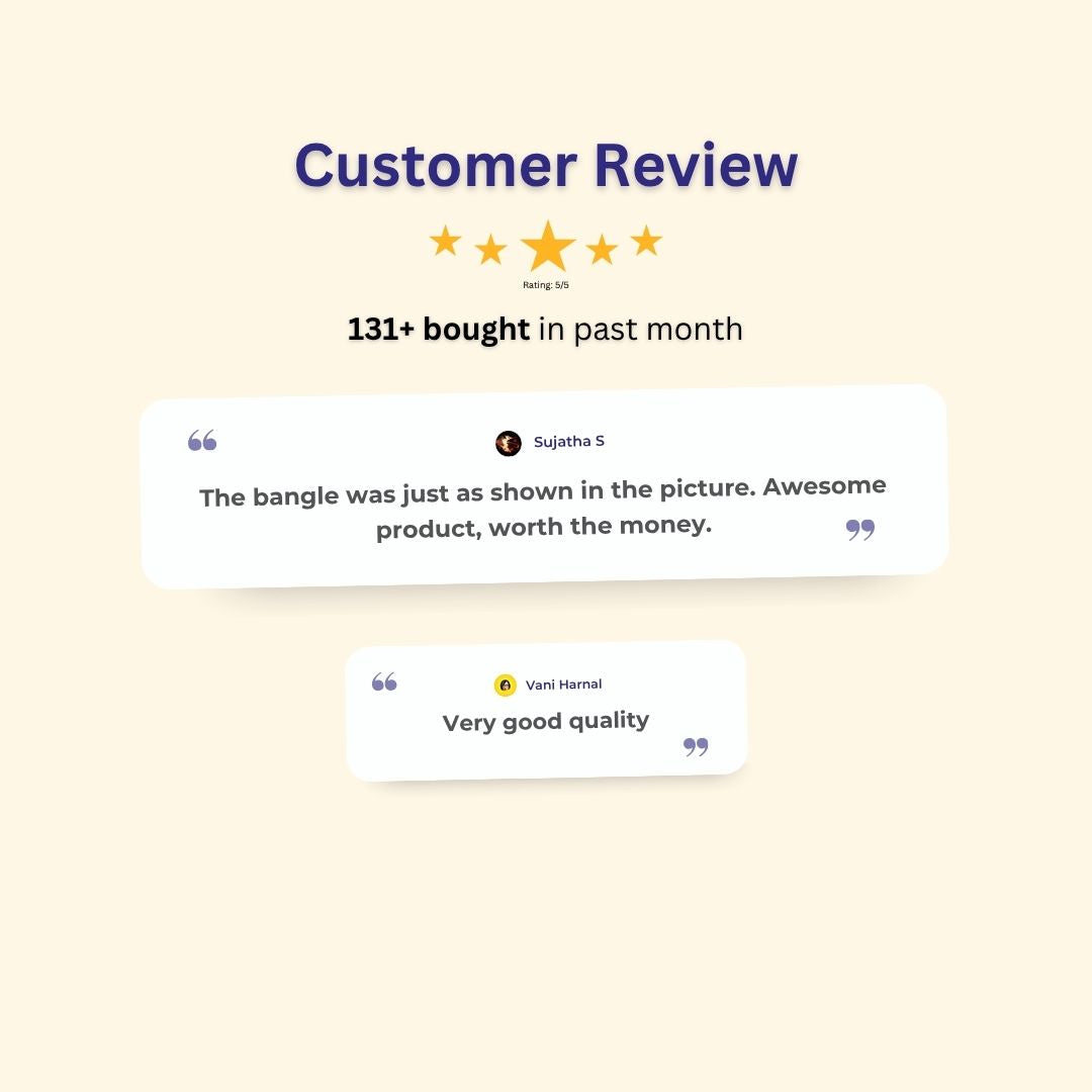 Guaranteed Micro gold plated AD stone bangles customer review image - Sasitrends