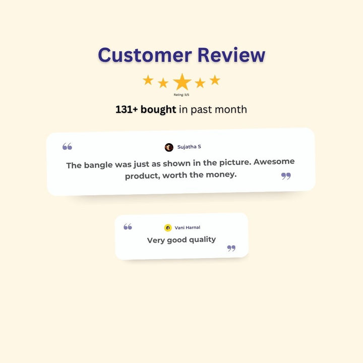 Guaranteed Micro gold plated AD stone bangles customer review image - Sasitrends