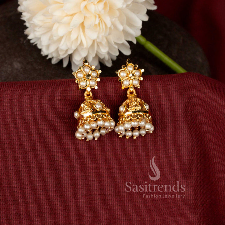 South Indian Style Filigree Jhumka Earrings for Weddings and Festive Occasions - Sasitrends