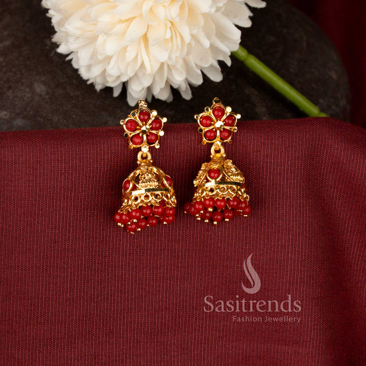 South Indian Style Filigree Jhumka Earrings for Weddings and Festive Occasions - Sasitrends