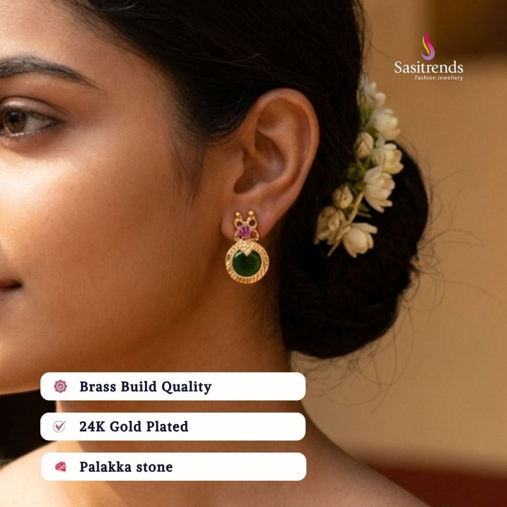 Guaranteed kerala style Micro gold plated AD stone palakka bangles - Sasitrends