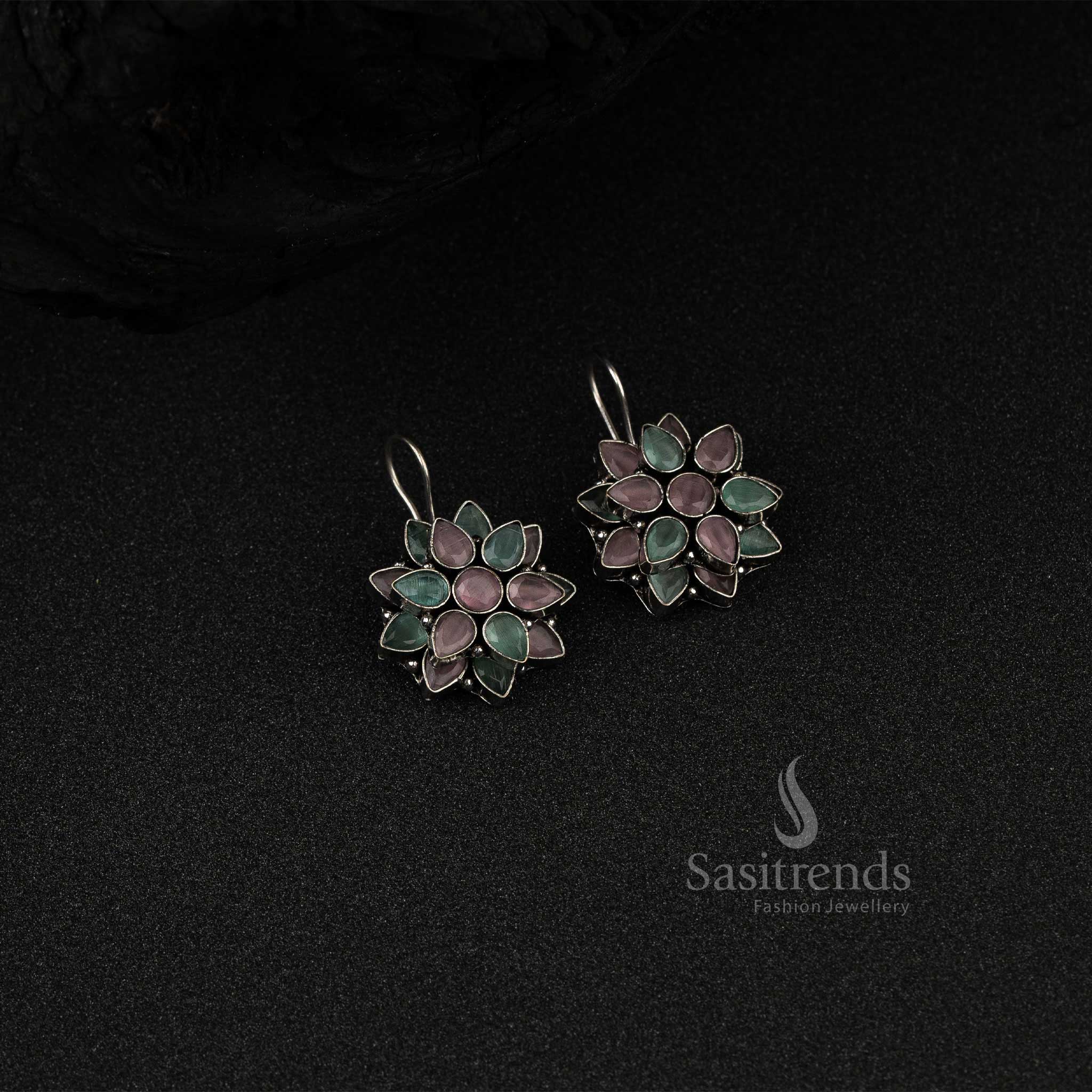 Sasitrends Oxidised German Silver Earrings 