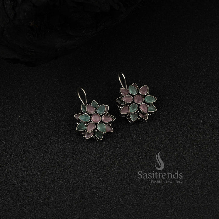 Sasitrends Oxidised German Silver Earrings 