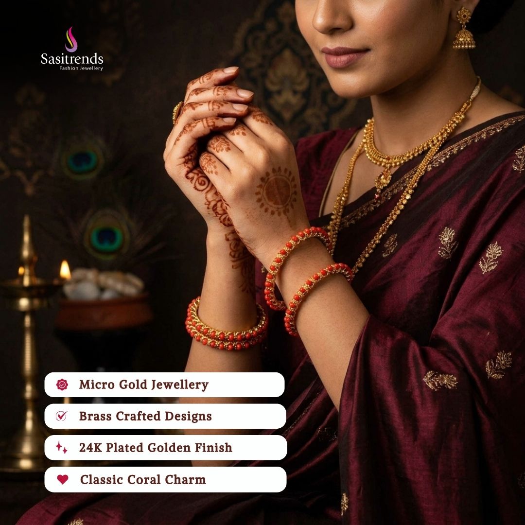 Guaranteed Micro gold plated bangles model image - Sasitrends