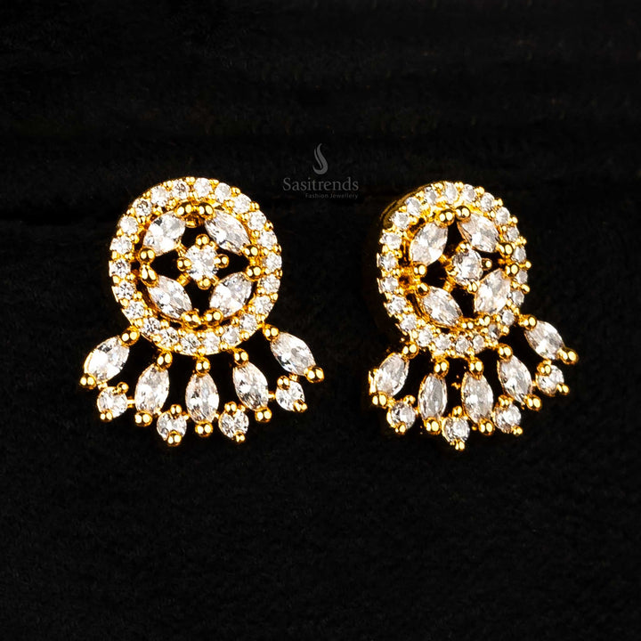 Complete ethnic look with this exquisite micro gold plated Earrings - Sasitrends