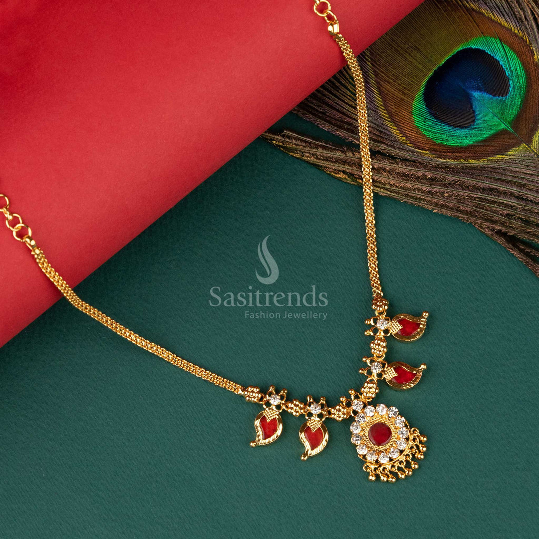 Mango Mala Gold Palakka Mala Set Palakka Necklace Gold Price