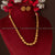 Antique gold-plated brass necklace and earrings set on velvet bust